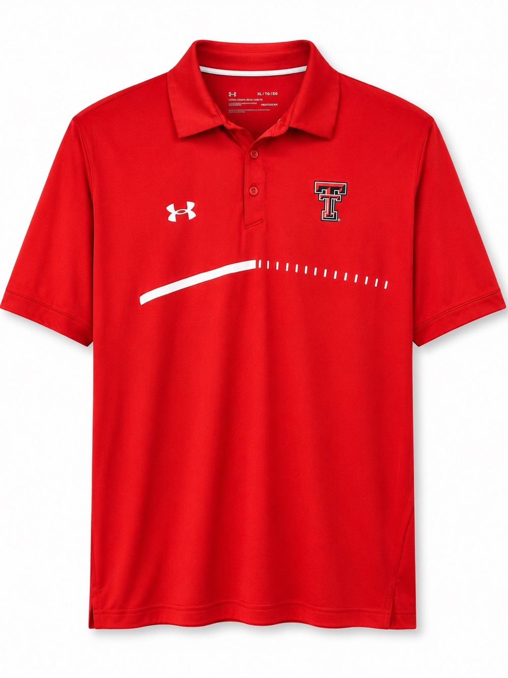 Under Armour Texas Tech Red Raiders Polo Men’s XL HeatGear Red